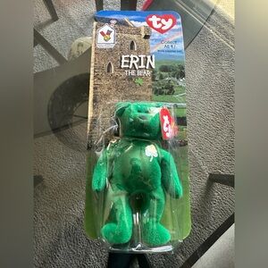 NEW Sealed Erin the Bear‎ Teenie Beanie Baby Limited Edition McDonald's 1999 Ty